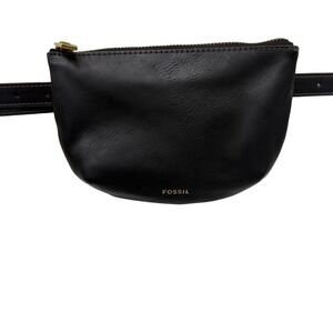 Fossil Fanny Pack Belt Bag Gold Tone PRESLEY Minimalist Mens Womens
